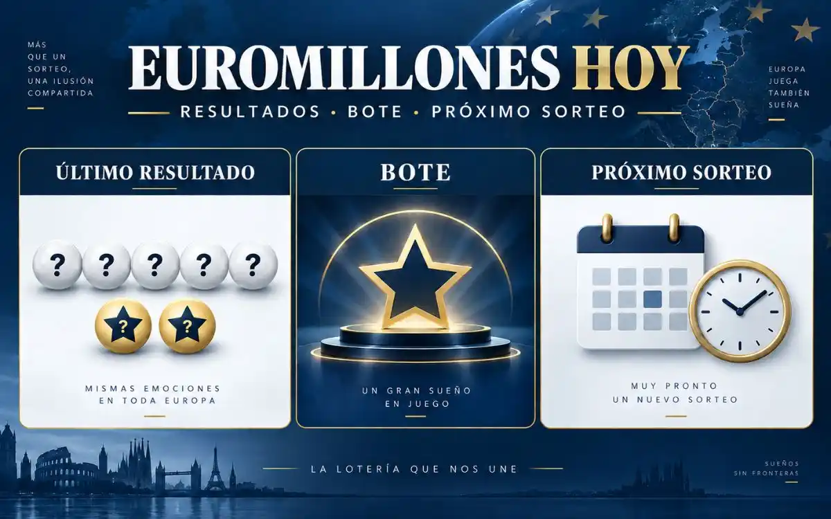 Euromillones hoy con último resultado, bote y próximo sorteo